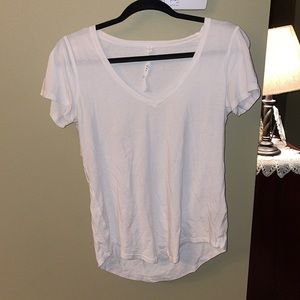 Lululemon size 4 white t shirt